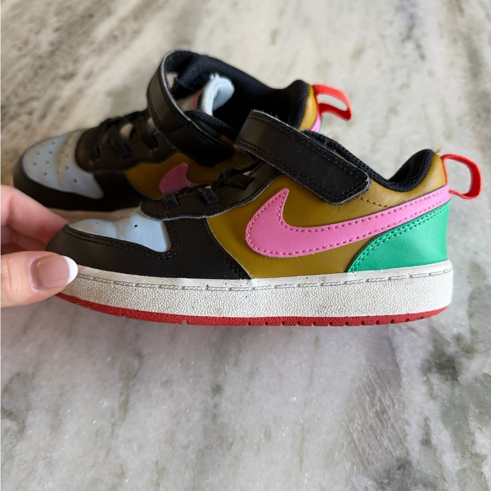 Nike Kids Sneakers Black Pink Green